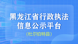 黑龍江省行政執法信息公示平臺（杜爾伯特縣）